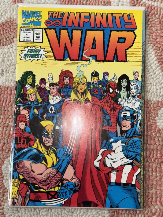 Infinity War #1 (1992) Marvel High Grade Comic Book Adam Warlock Thanos