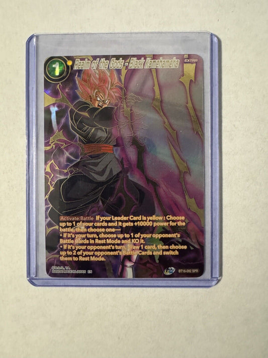 Real of the Gods Black Kamehameha BT16-092 SPR Realm of Gods