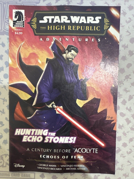 Star Wars Comic 1 High Republic Adventures Echoes of Fear First Print Cover A