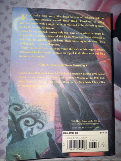 Harry Potter and the Prisoner of Azkaban Paperback Book 1st Printing