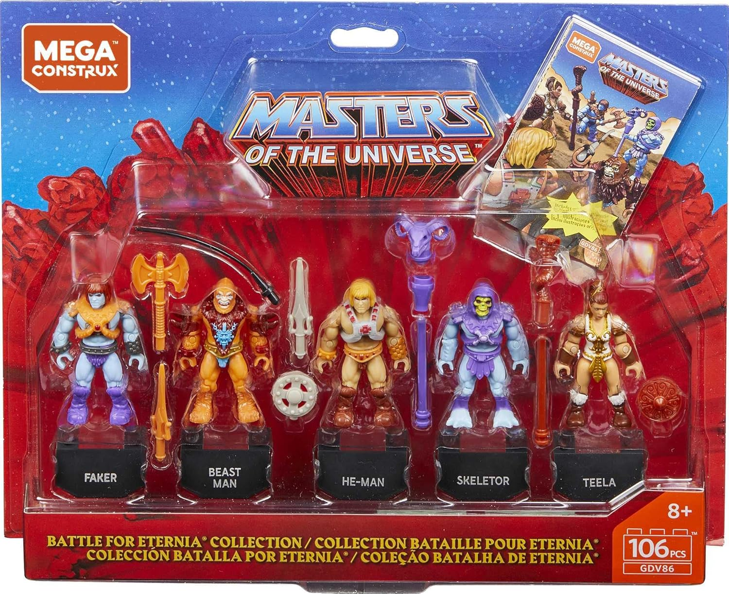 Mega Construx Heroes Battle for Eternia Collection Micro Action Figure Building 