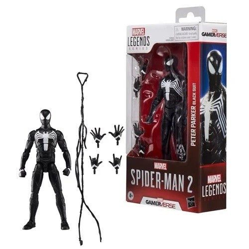 Spider-Man Marvel Legends Series Gamerverse Peter Parker Black Suit PRESALE 2025