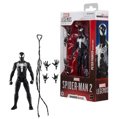 Spider-Man Marvel Legends Series Gamerverse Peter Parker Black Suit PRESALE 2025