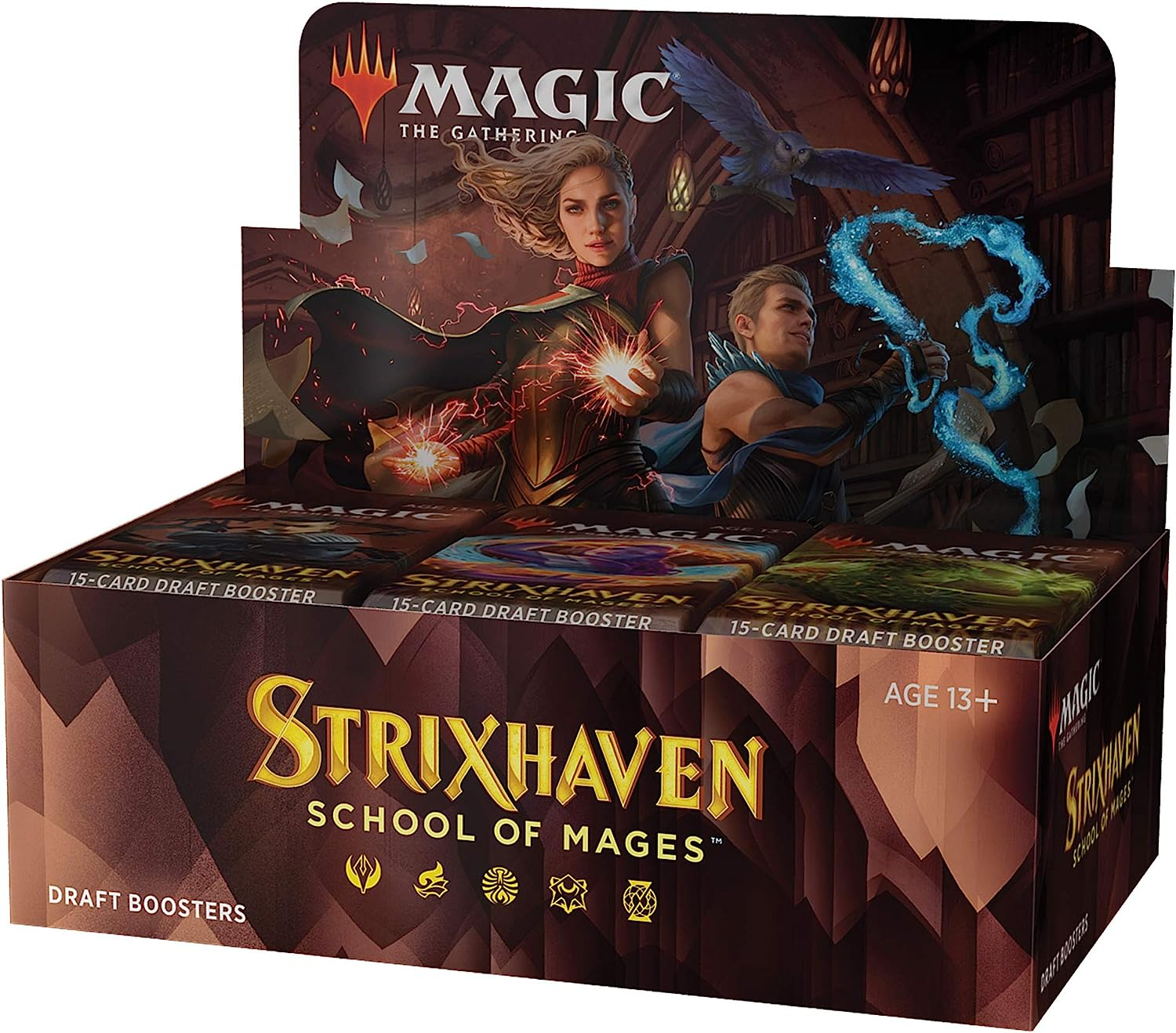Magic: the Gathering Strixhaven Draft Booster Box | 36 Packs (540 Magic Cards), 