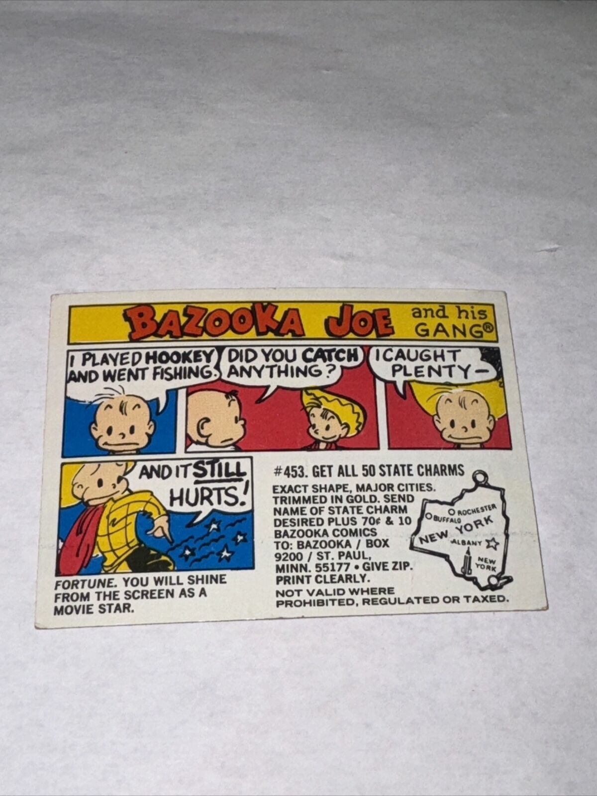 Bazooka Joe and His Gang Puzzle #2 Card #453