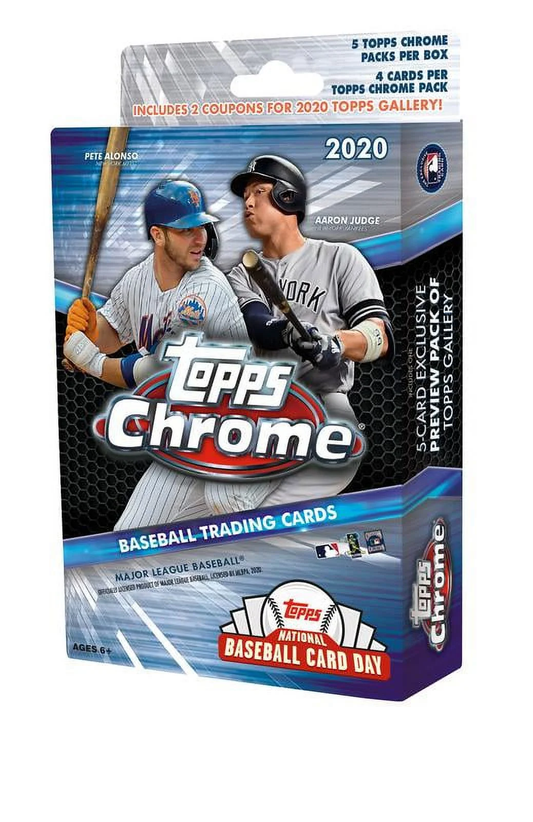 2020  Chrome MLB Baseball Trading Cards Hanger Box- National Baseball Card Day E