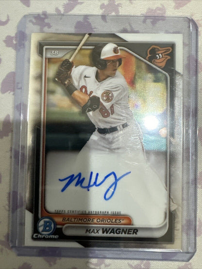 2024 Bowman - Chrome Prospect Autographs #CPA-MW Max Wagner (AU, RC)