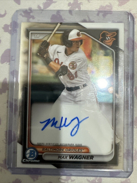 2024 Bowman - Chrome Prospect Autographs #CPA-MW Max Wagner (AU, RC)