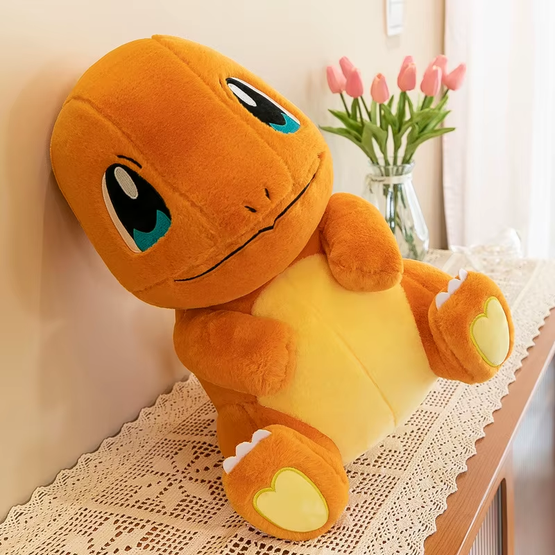 60Cm Cute Charmander Plush Doll Anime Pocket Monsters Kawaii Large Plush Toy Sof