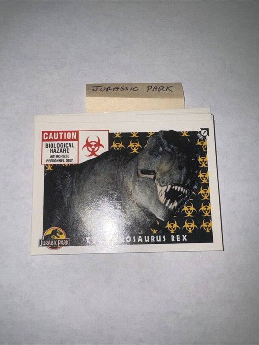 Complete Set of 88 Topps 1993 Jurassic Park Series 1 Trading Card w/ 11 Stickers