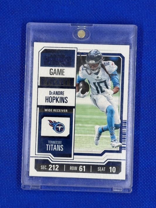 DEANDRE HOPKINS Blue Game Ticket #95 2023 Panini Contenders TITANS /499