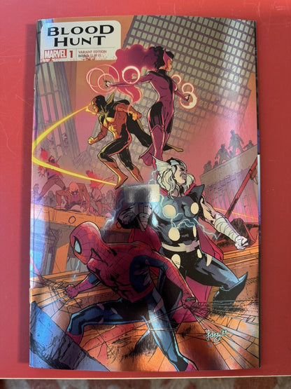 BLOOD HUNT #1 FOIL VARIANT LIMITED EDITION THOR SPIDER-MAN BLADE SCARLET WITCH