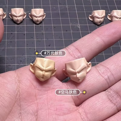In Stock Dragon Ball Carving Heads Accessories Son Goku Action Figurine Anime Cu