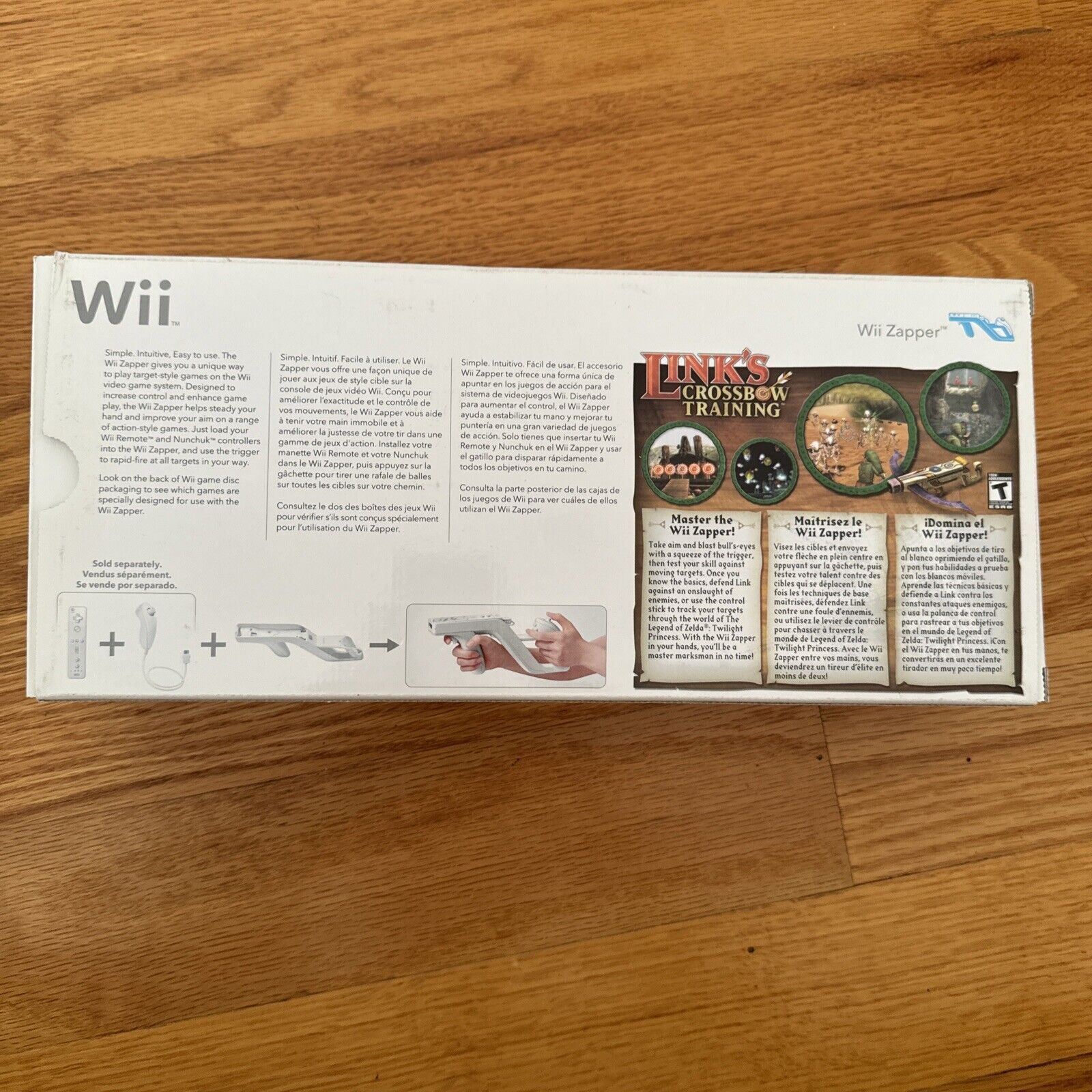 Nintendo Wii Zapper with Link's Crossbow Training - CIB Excellent Condition!