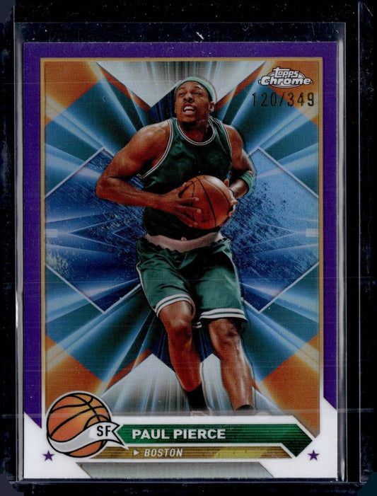 2023-24 Topps Chrome - #146 Paul Pierce (Purple Refactor) /349
