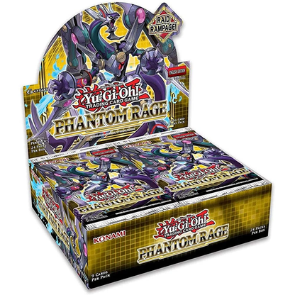 Yugioh Phantom Rage English TCG 1St Edition Booster Box - 24 Packs of 9 Cards Ea