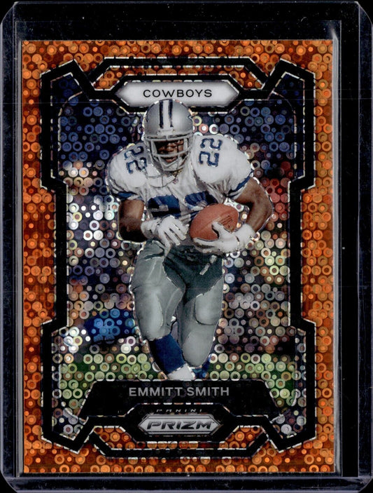 2023 Panini Prizm - Orange Disco Prizm #74 Emmitt Smith