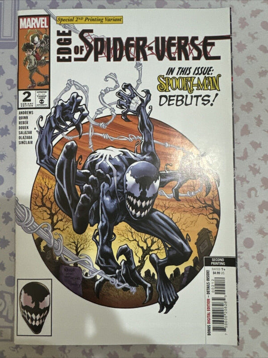 EDGE OF SPIDER-VERSE #2 2ND PRINT NAUCK VARIANT COMIC NM MARVEL 2024 SPOOKY-MAN