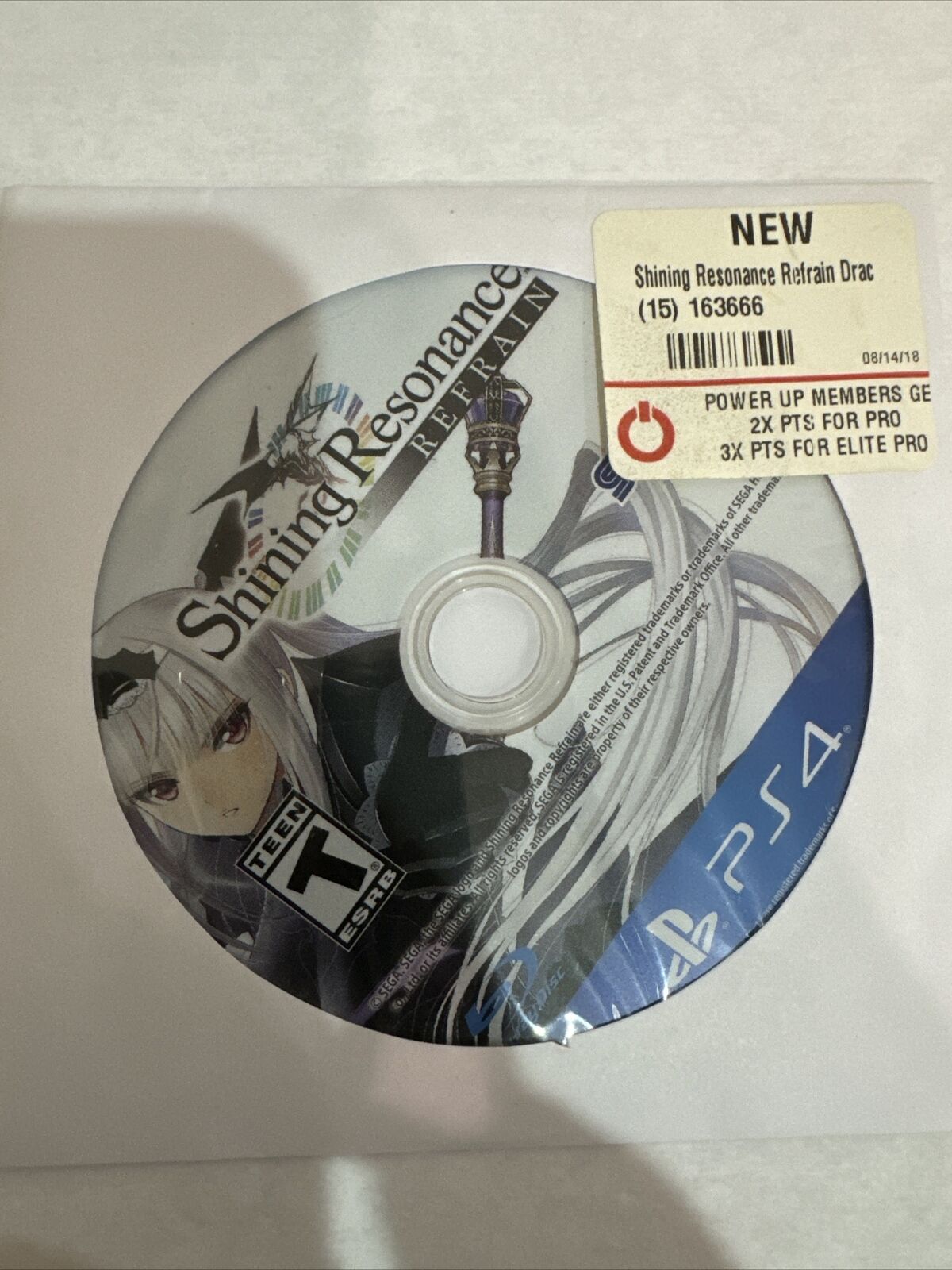 Shining Resonance Refrain (PS4, 2018) Game Disc Only