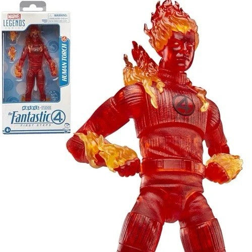 IN HAND!! Marvel Legends Fantastic Four First Steps HUMAN TORCH 6" Hasbro Figure