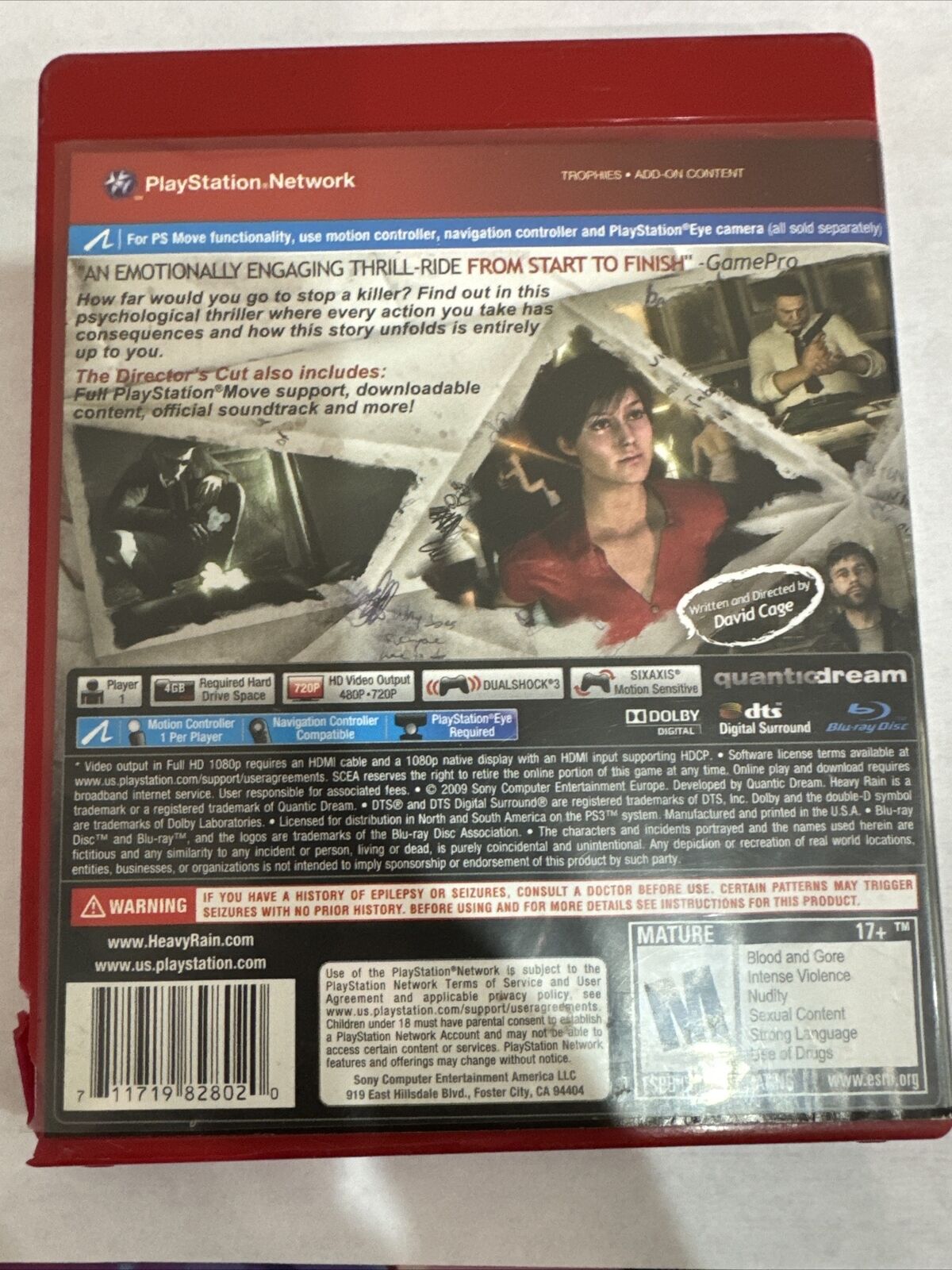 Heavy Rain - Director's Cut (Sony PlayStation 3, 2011)