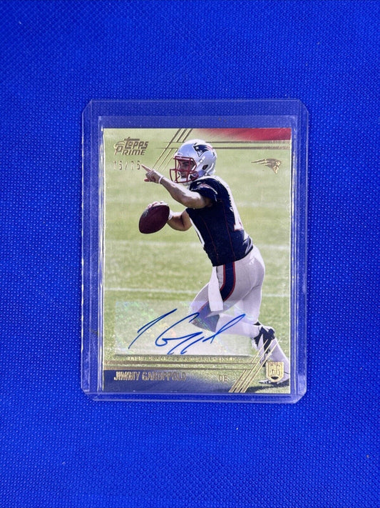 2014 Topps Prime - Rookie Variation Gold Autographs #118 Jimmy Garoppolo /75...