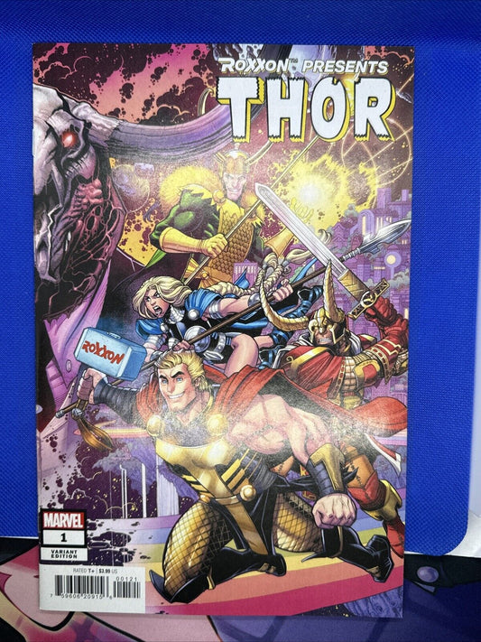 Roxxon Presents: Thor #1 2024 Connecting Variant, Key 1st Full App Chad Hammer