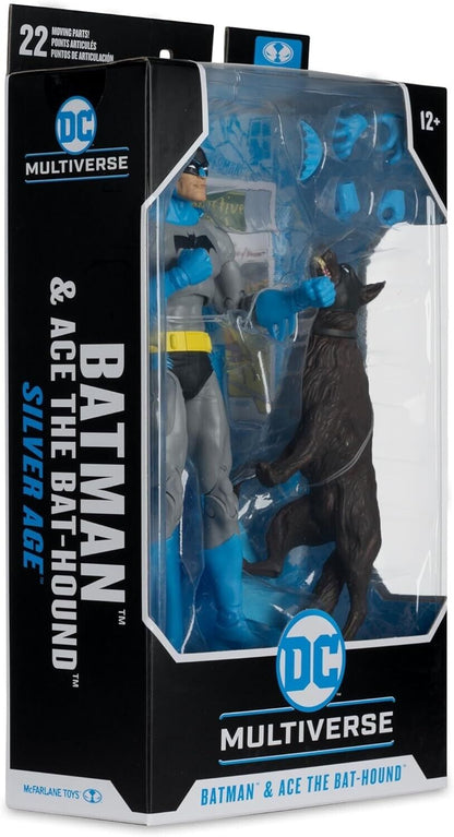 McFarlane DC Multiverse Silver Age Batman w/ Ace Bathound 7" Scale Action Figure