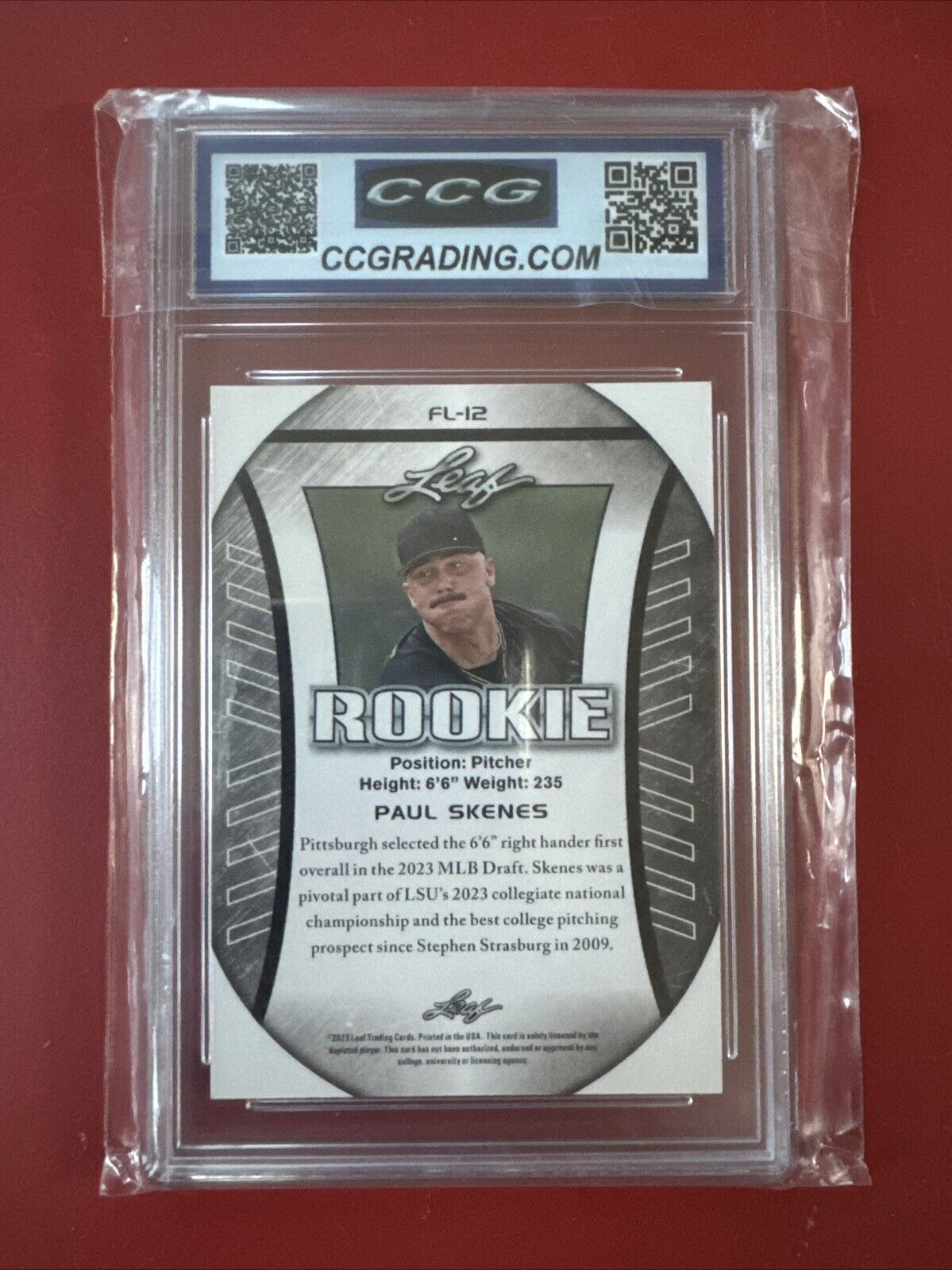 paul skenes Mint 10 2023 Leaf Exclusive Edition Rookie 🔥🔥