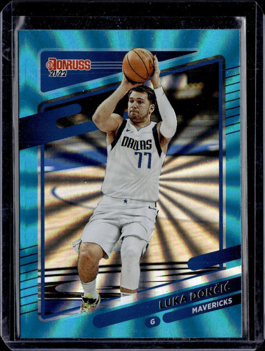 2021-22 Panini Donruss -  #77 Luka Dončić (Teal Laser)