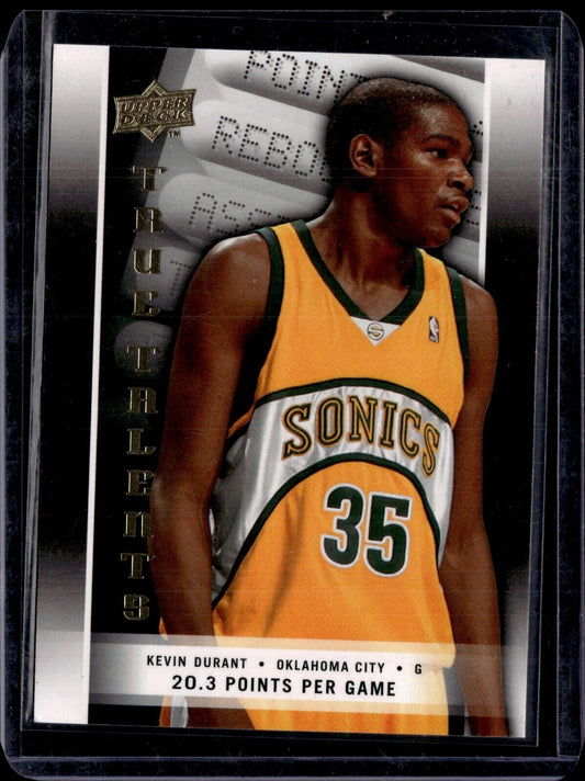 2008-09 Upper Deck True Talents Kevin Durant #TT-24
