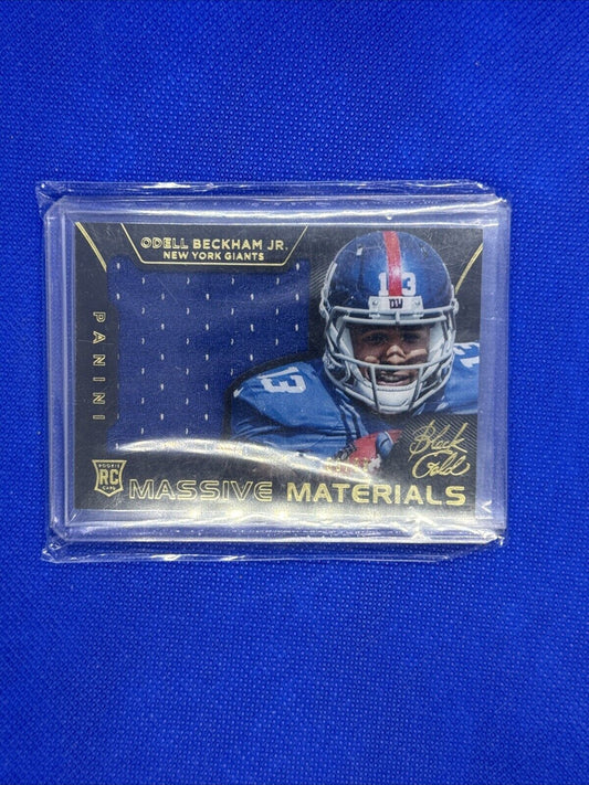 Odell Beckham Jr. 2014 Black & Gold Massive Materials Rookie D # d/99 N.Y.Giants