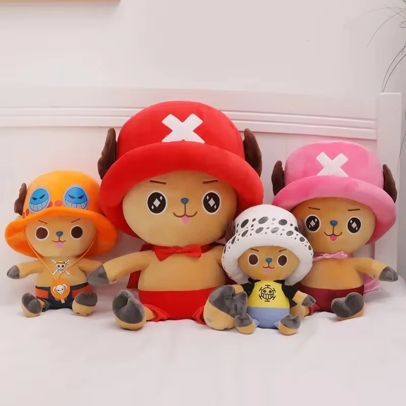 One Piece Luffy Anime Figure 35Cm Stuffed Plush Doll Toy Bedroom Decoration for 
