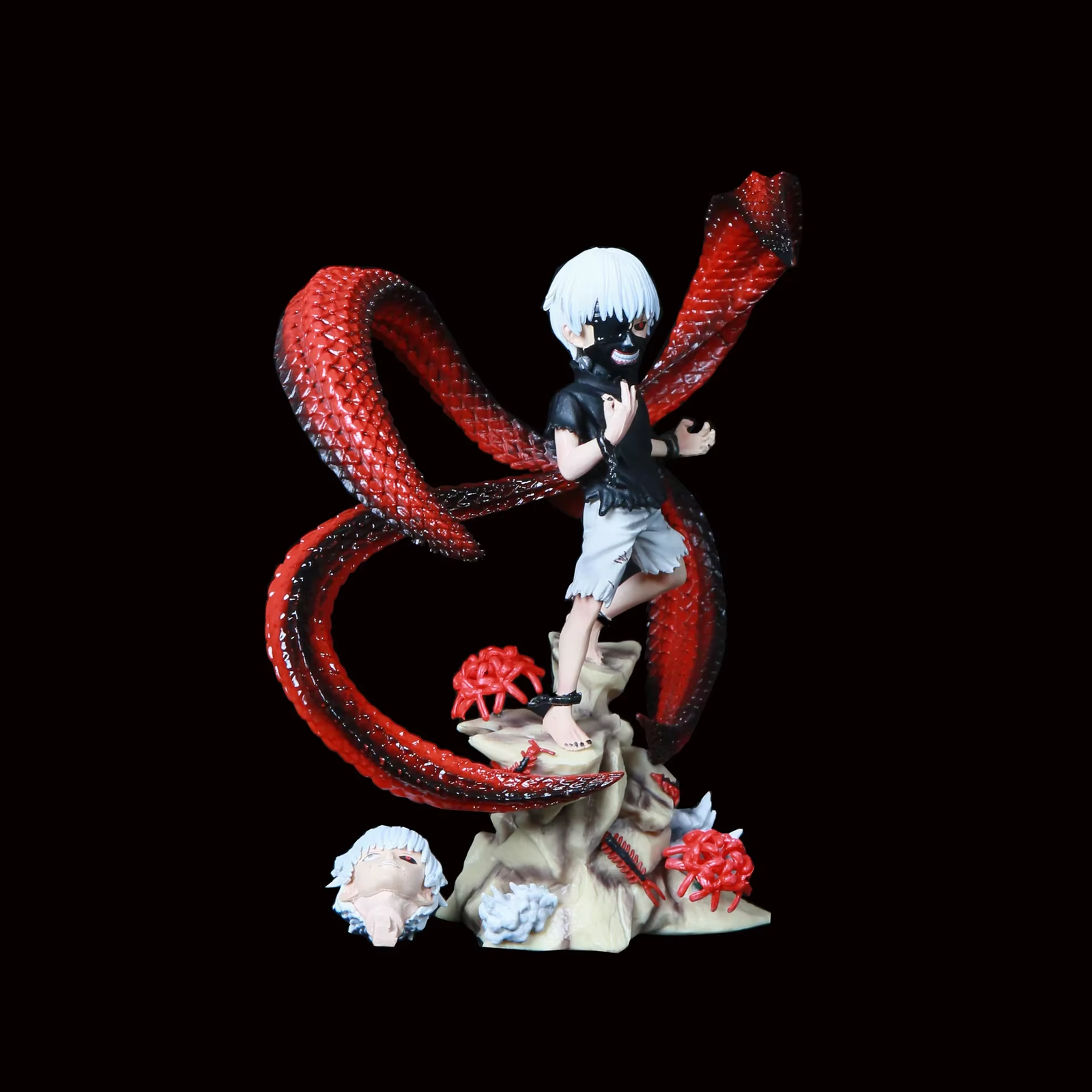 18Cm Tokyo Ghouls Kaneki Ken Centipede Q Edition Anime Figure Model Statue Boys 