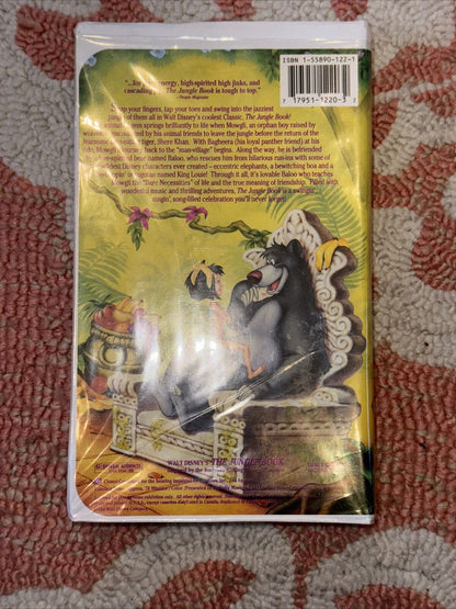 The Jungle Book (1967) (VHS, 1992) Black Diamond