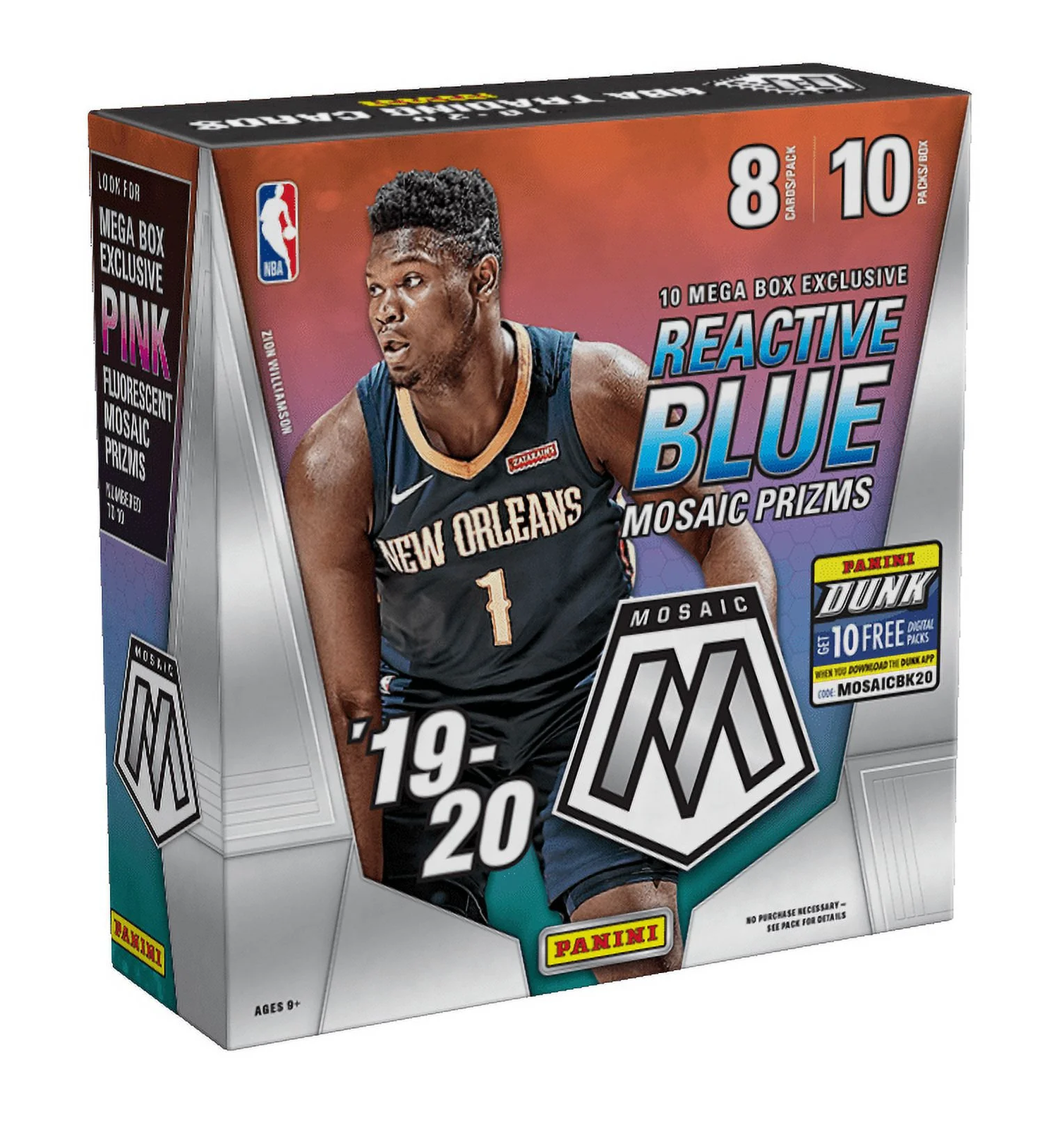 2019-20 Mosaic NBA Basketball Trading Cards Mega Box