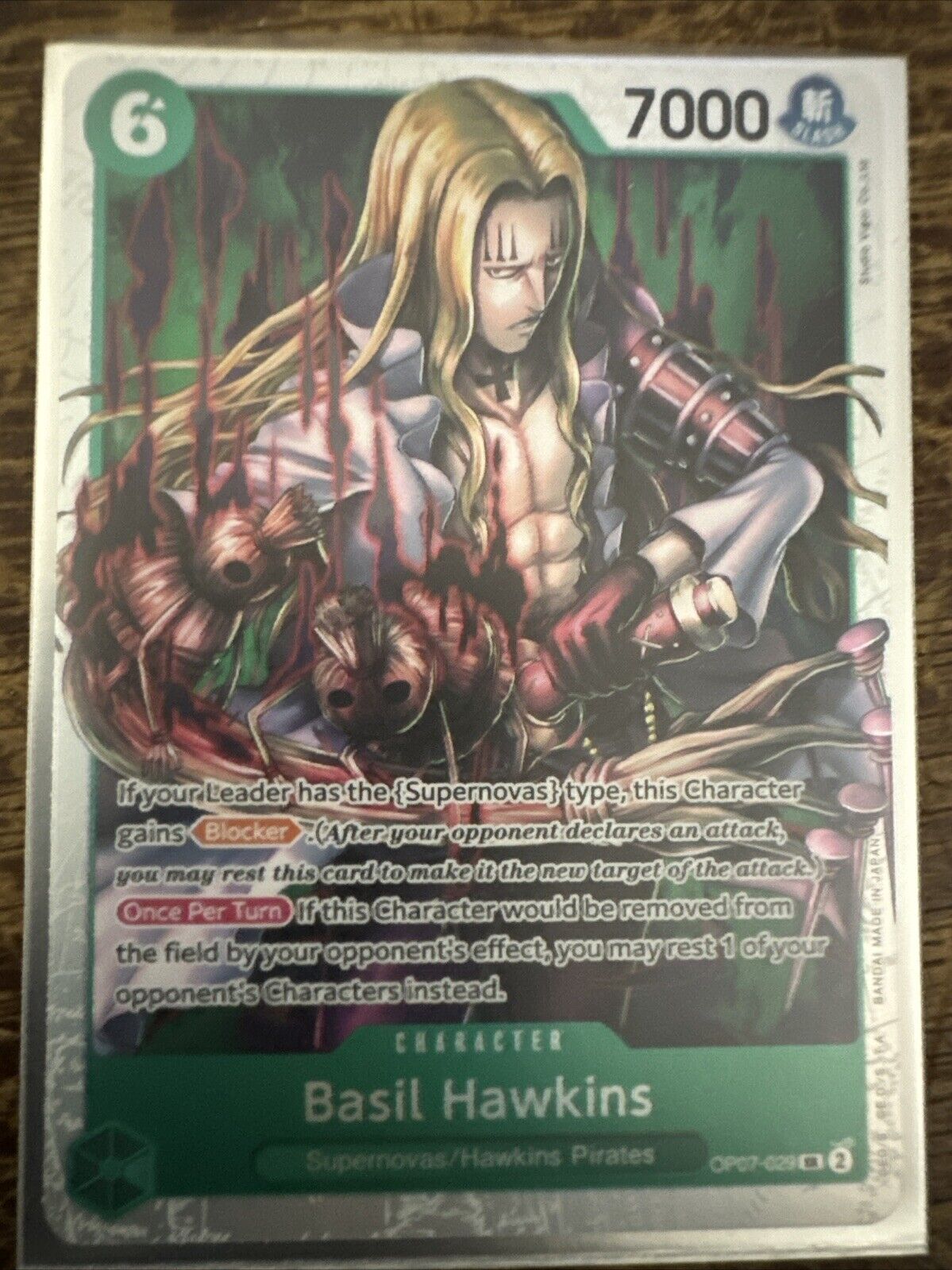Basil Hawkins OP07-029 SR One Piece English 500 Years In The Future NM