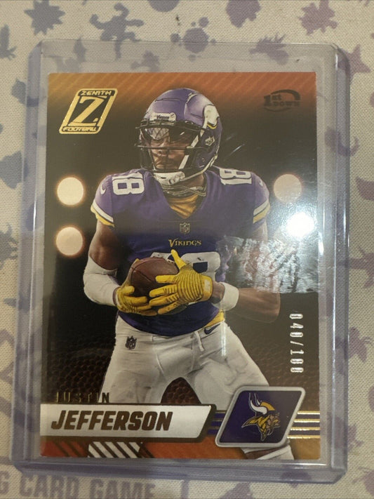 2023 Panini Zenith - 1st Down #68 Justin Jefferson /100