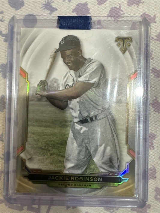 2019 Topps Triple Threads #50 Jackie Robinson Brooklyn Dodgers