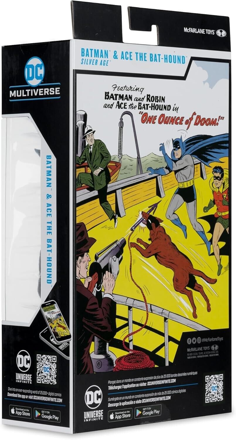 McFarlane DC Multiverse Silver Age Batman w/ Ace Bathound 7" Scale Action Figure