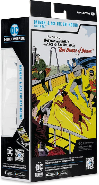 McFarlane DC Multiverse Silver Age Batman w/ Ace Bathound 7" Scale Action Figure