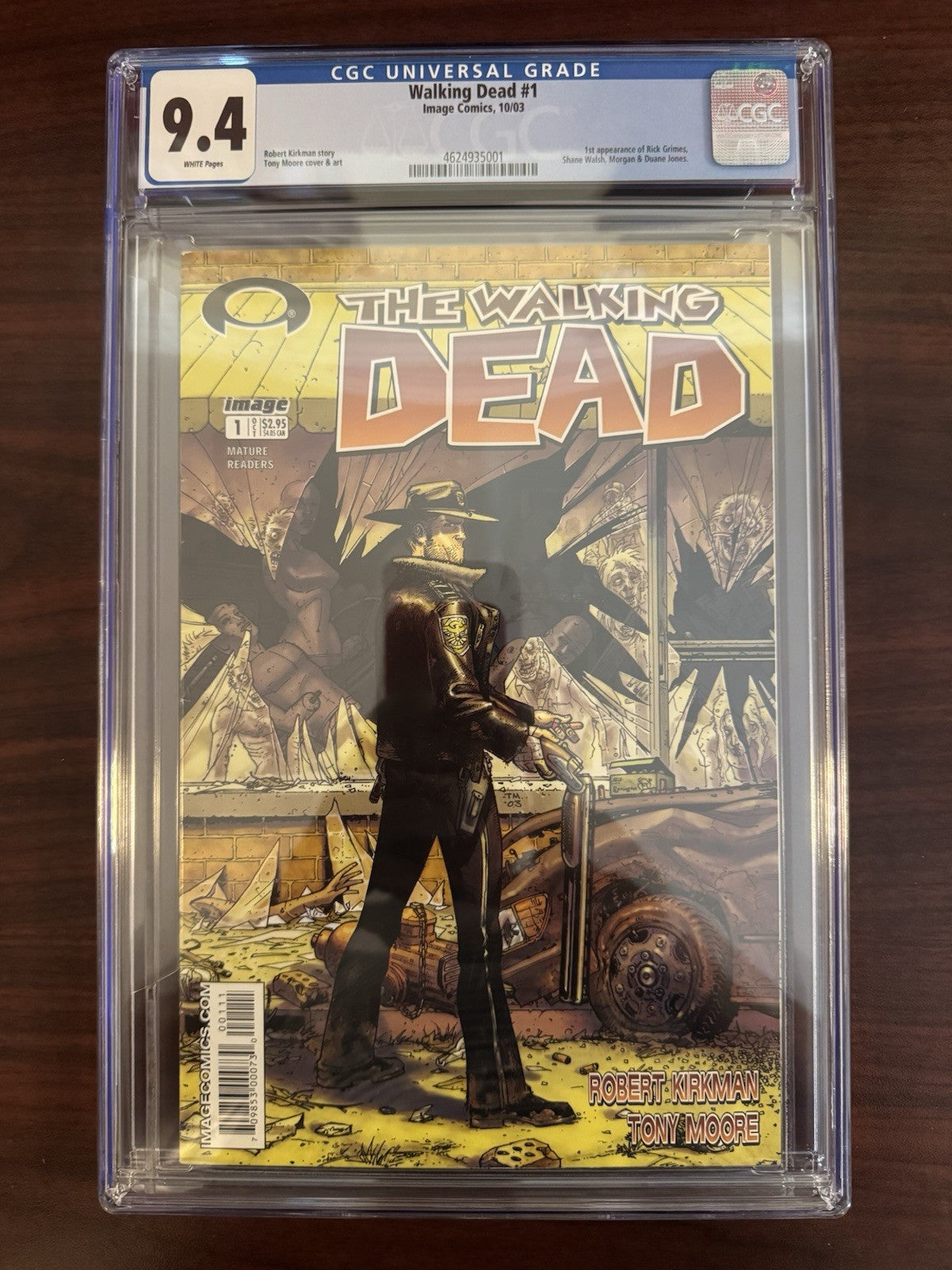 Walking dead #1 CGC 9.4 WP (2003)  1st Printing Robert Kirkman & Tony Moore