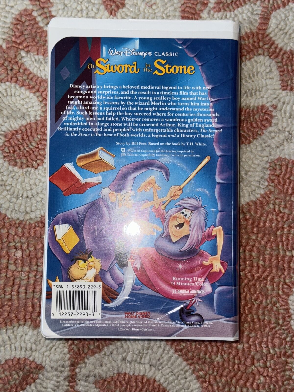 The Sword in the Stone (VHS, 1998) Black diamond