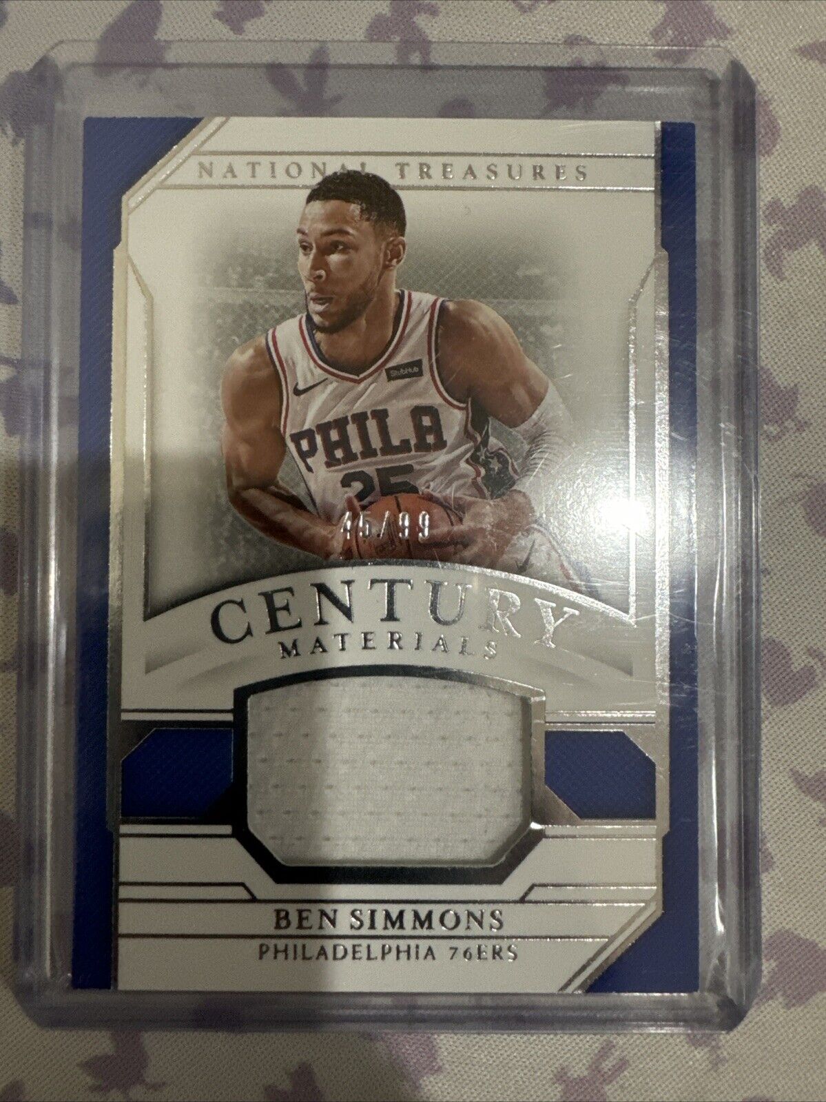 2018-19 Panini National Treasures - Century Materials Prime #CM-BS Ben Simmons