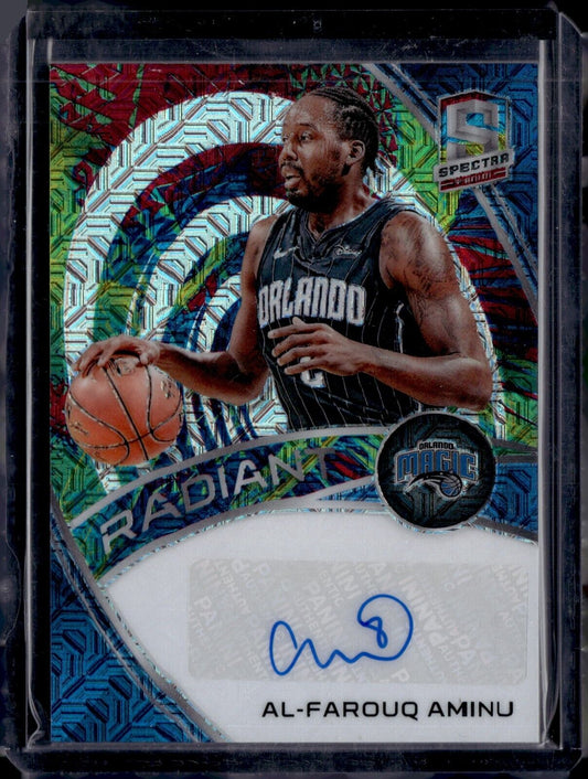 2019-20 Panini Spectra Radiant Signatures Meta Prizm /25 Al-Farouq Aminu Auto