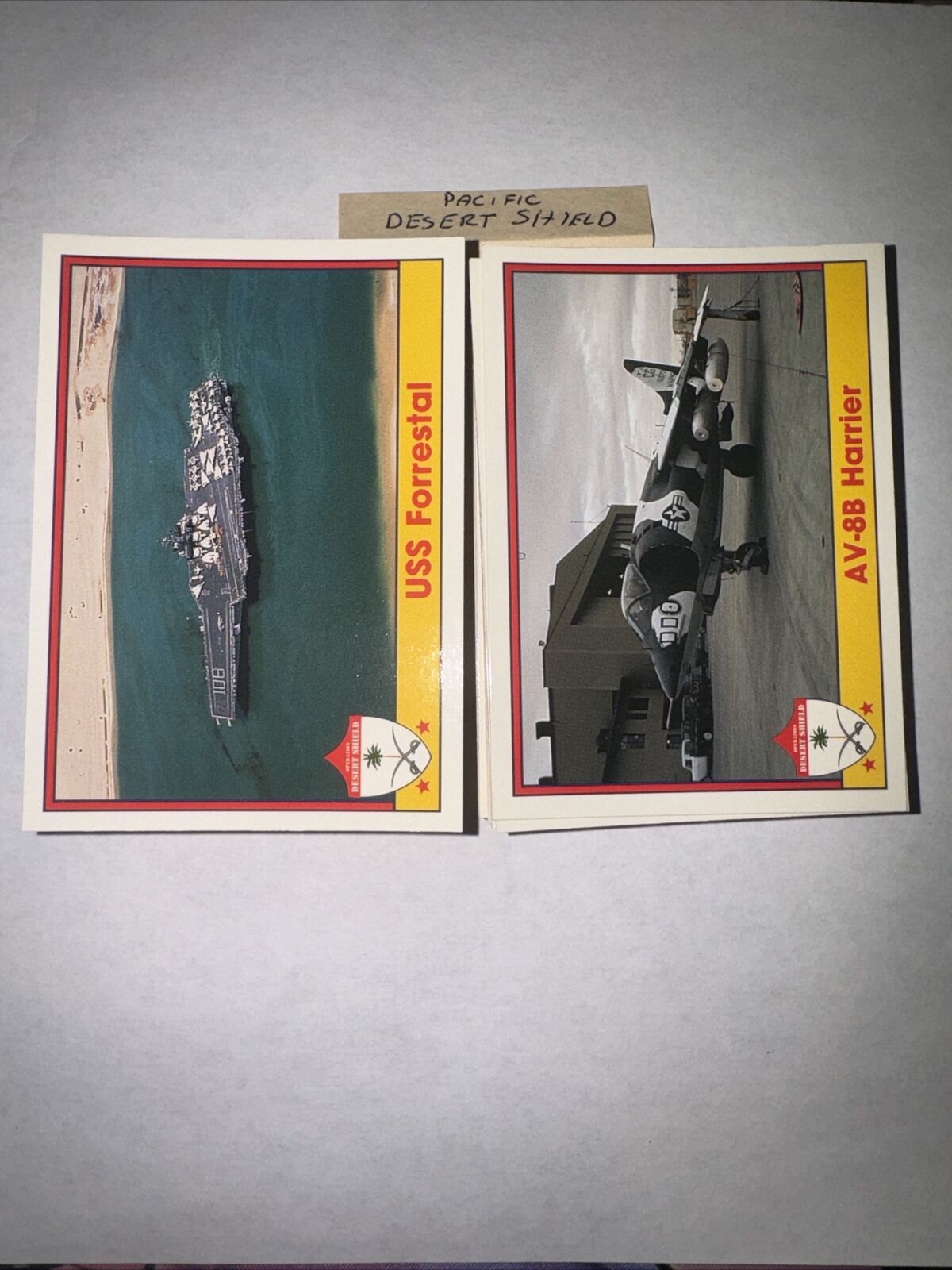 1991 Pacific Trading Co Desert Shield Near Complete Card Set High Grade #2-110
