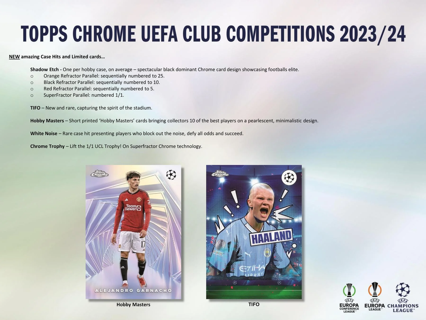 2023-24  Chrome UEFA Club Competitions Soccer Hobby Box