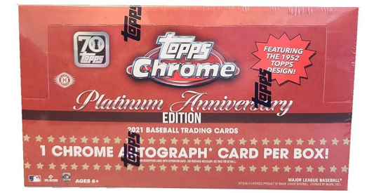 2021  Chrome Platinum Anniversary Baseball Hobby Box