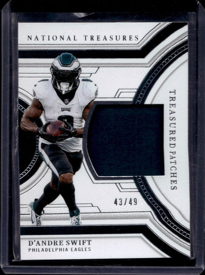 2023 National Treasures Treasured Patches D'andre Swift #TP-DSW /49