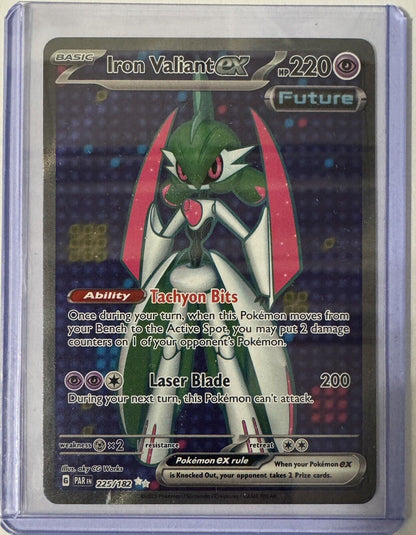 Pokémon TCG Iron Valiant Ex Paradox Rift 225/182 Holo Ultra Rare